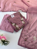 Blended Chanderi unstitched salwar set / NC291
