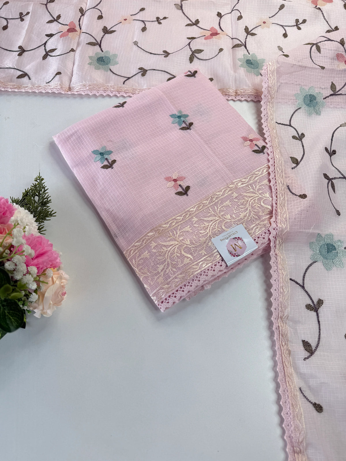 Silky kotta unstitched salwar set / NC265