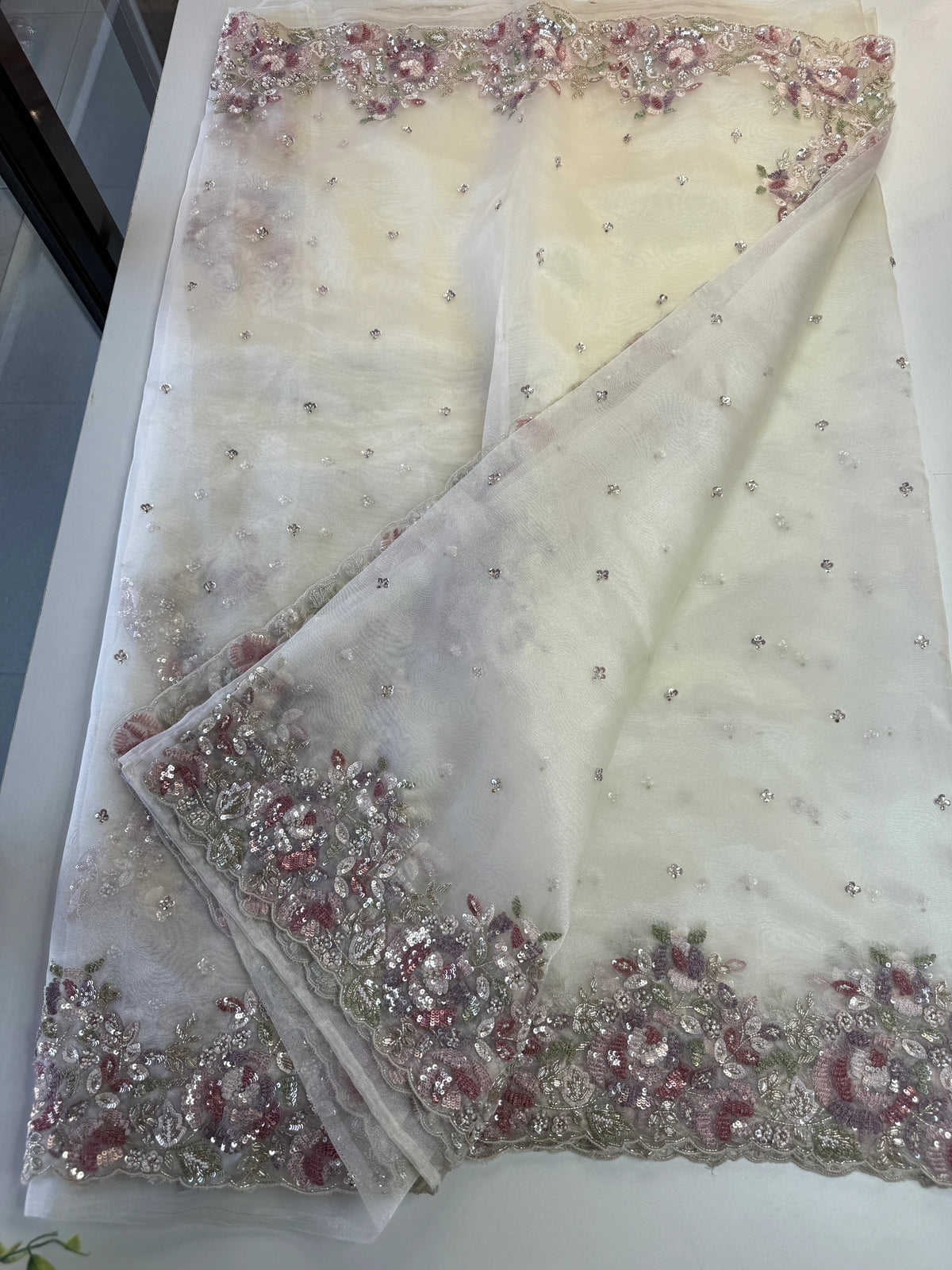 Premium Glass organza Saree/AP173