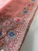 Glass Organza Saree/ 155A