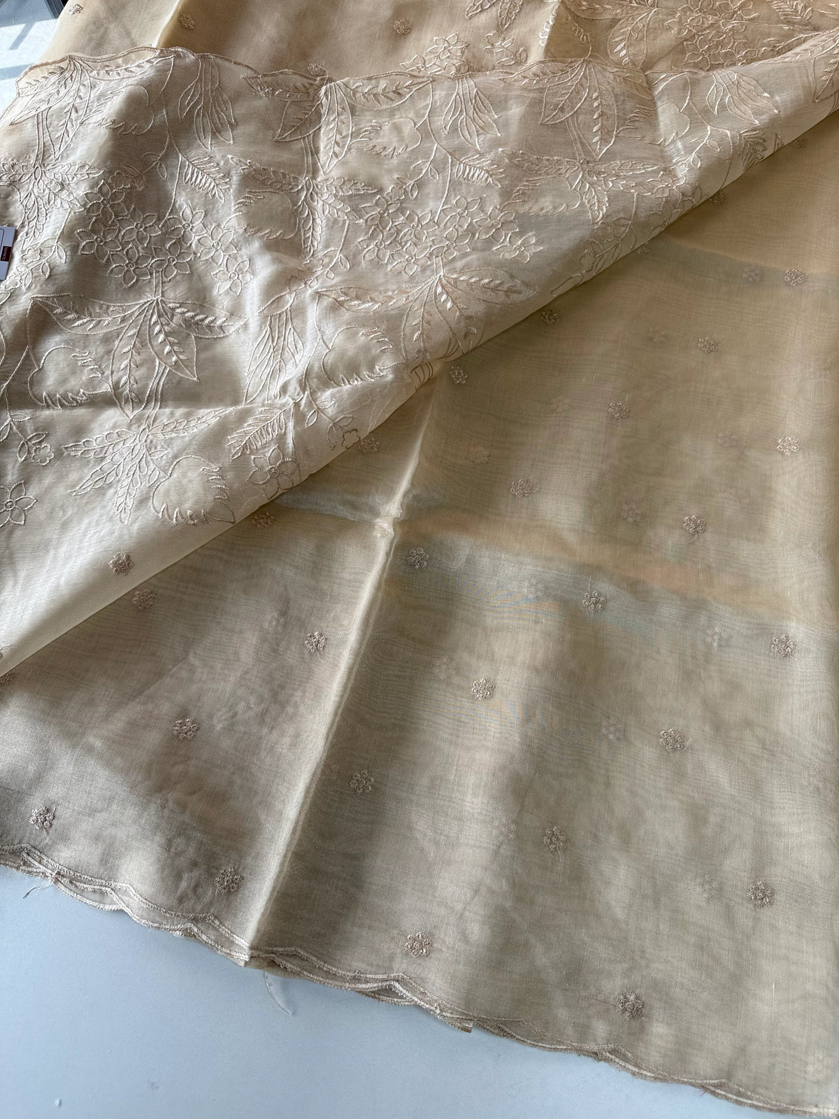 Chanderi Tissue Blend saree/ RF54