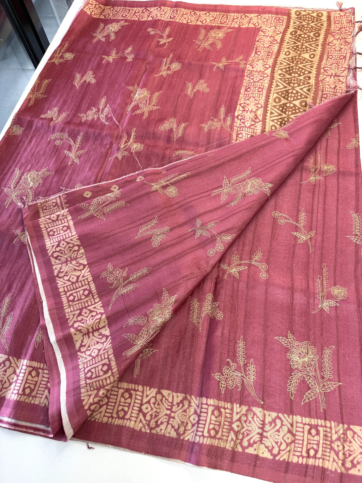 Soft semi Tussar saree/ D521