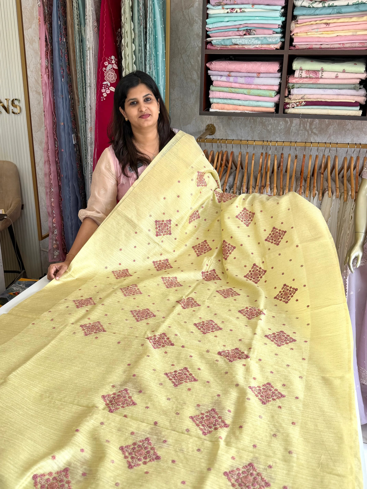Semi jute saree/ DHB8