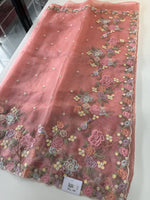 Glass organza saree/ 155B