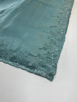 Crushed organza saree/HW344