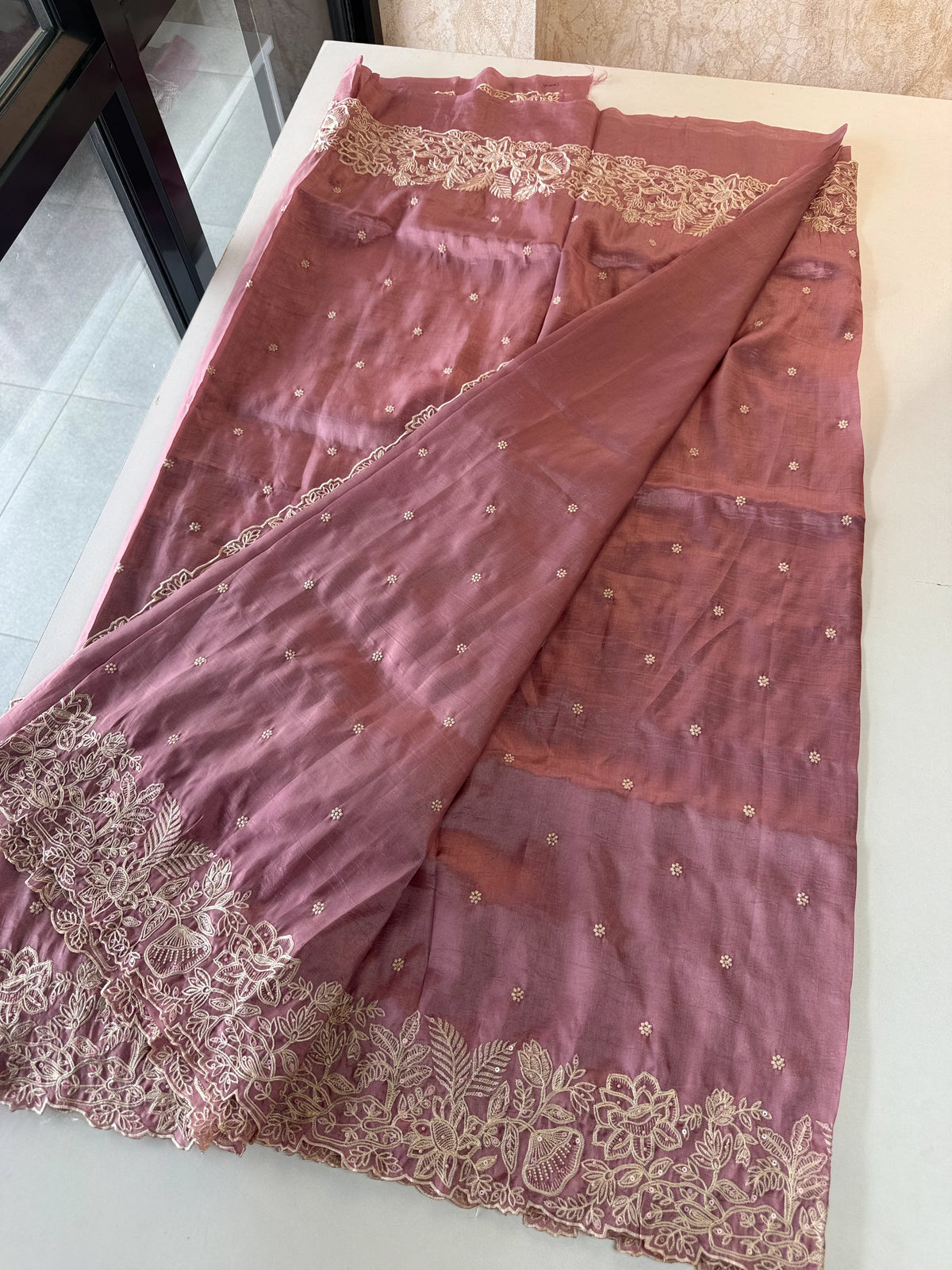 Satin Organza Saree/S114