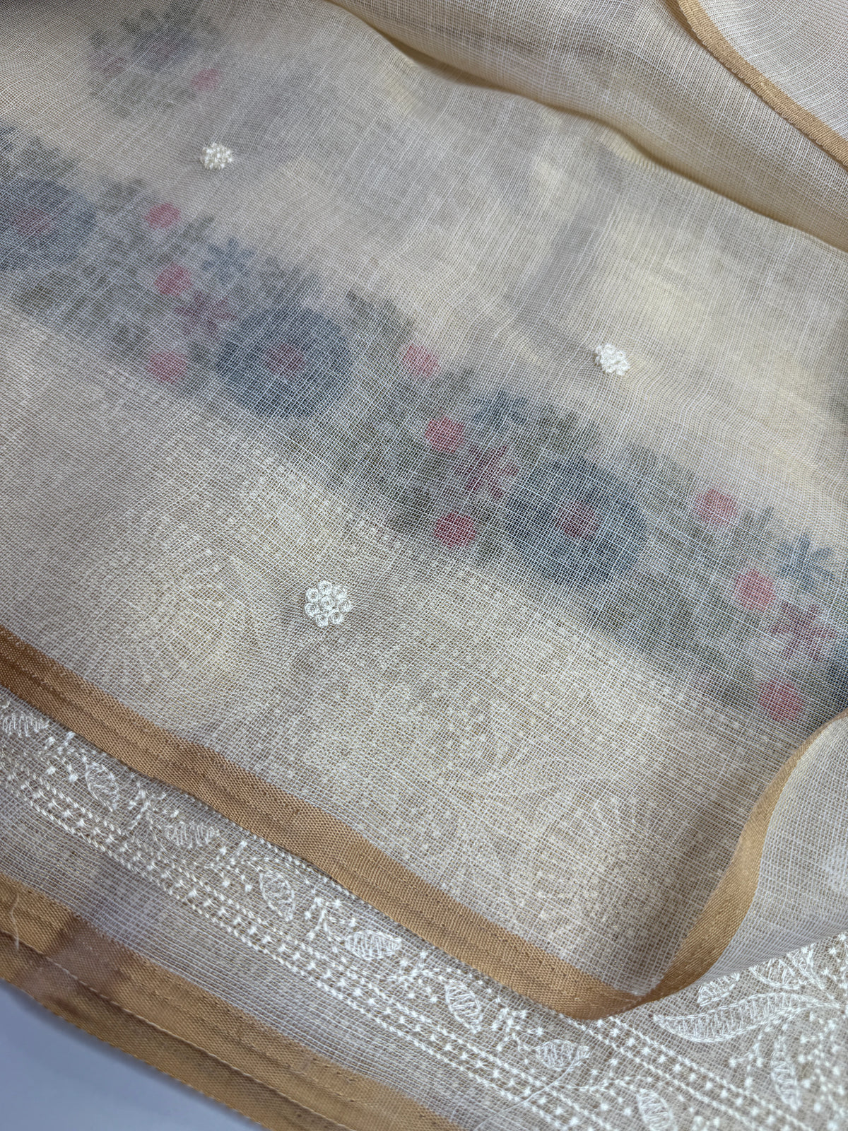Tissue linen blended Saree/564B