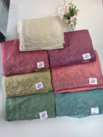 Crushed organza saree/HW344