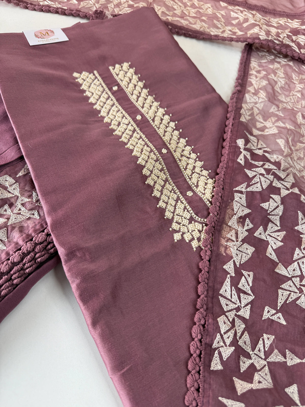 Chanderi Silk unstitched salwar set/NC119