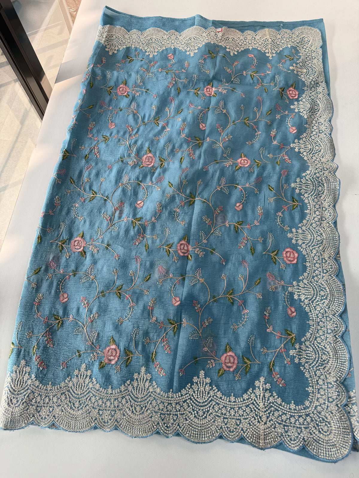 Crushed Crape Saree/ SC75