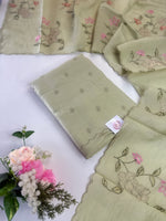 Soft Chanderi unstitched salwar set /NC305