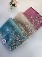 Glass organza Saree/AP810