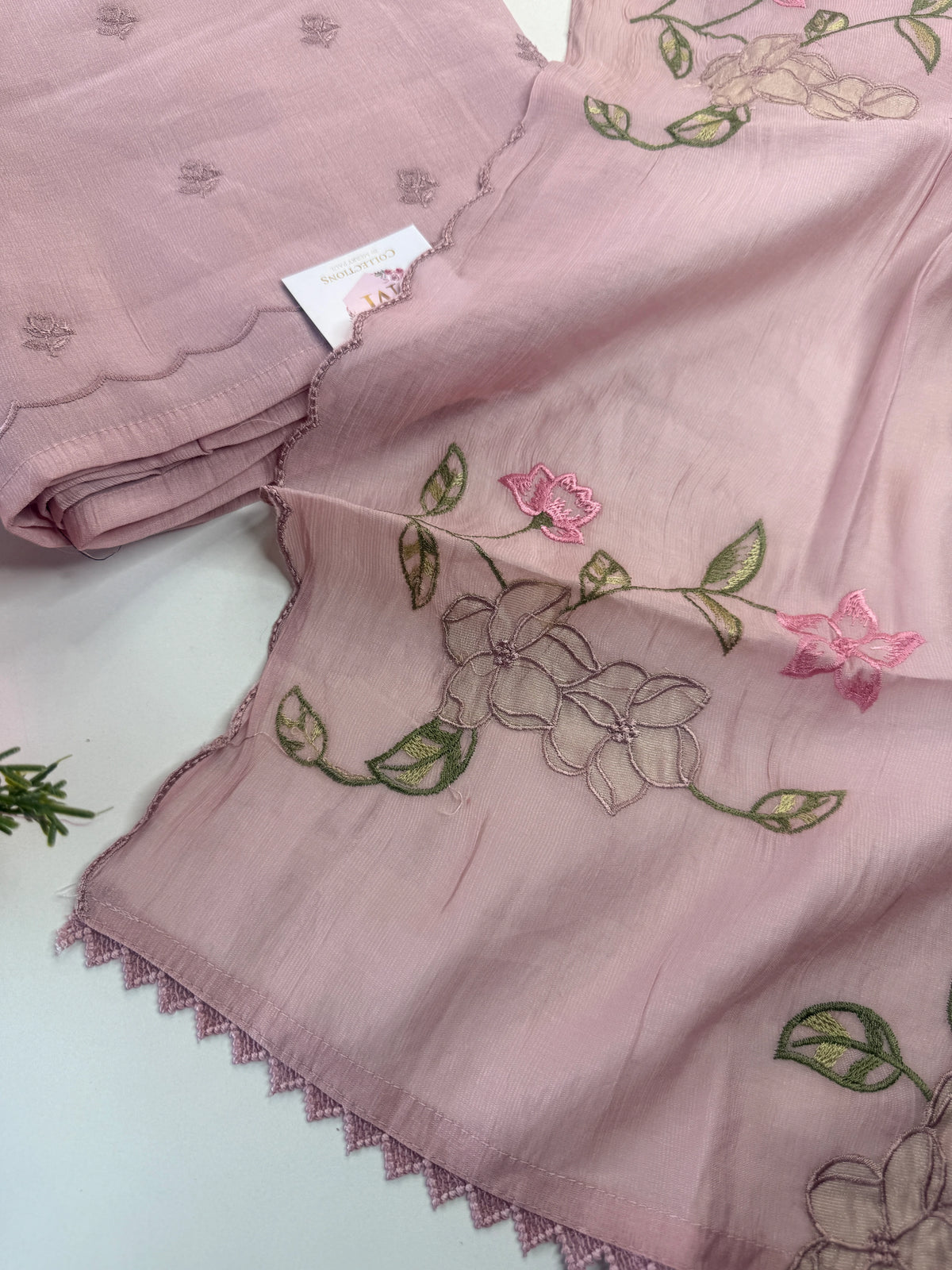 Soft Chanderi unstitched salwar set /NC305