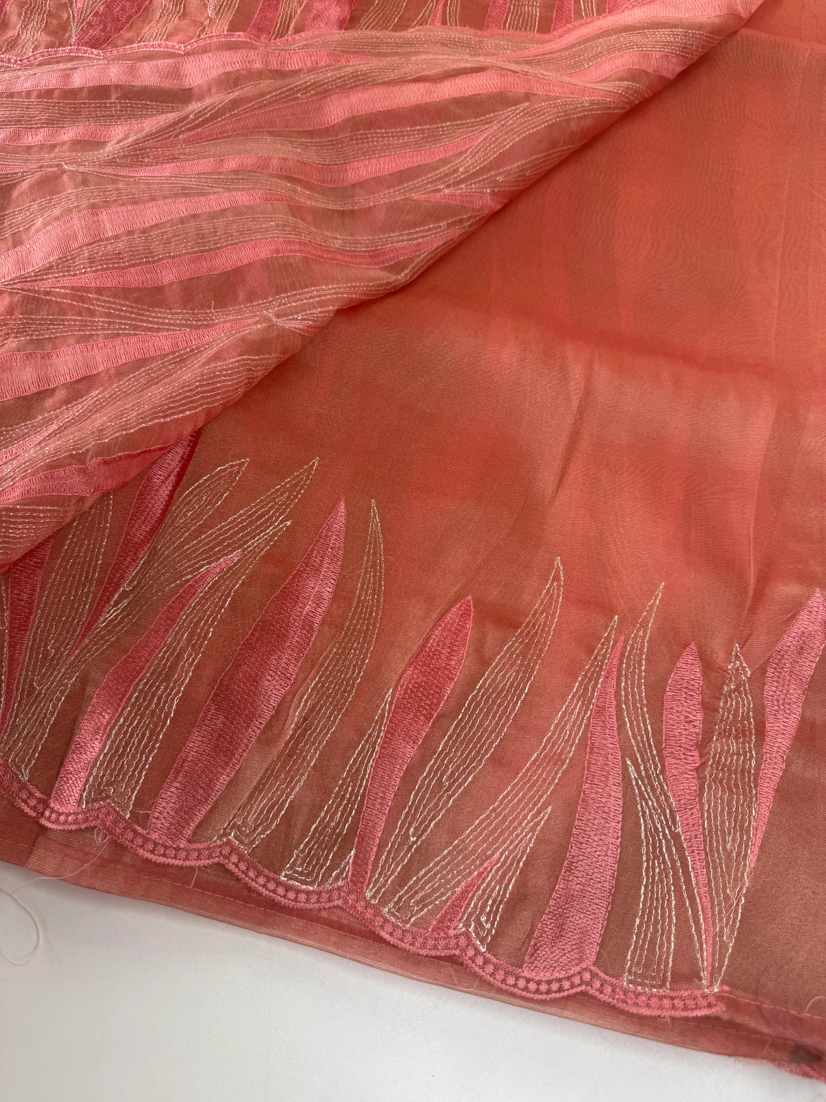 Shimmer Georgette(organza blend )Saree / CW349