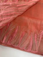 Shimmer Georgette(organza blend )Saree / CW349