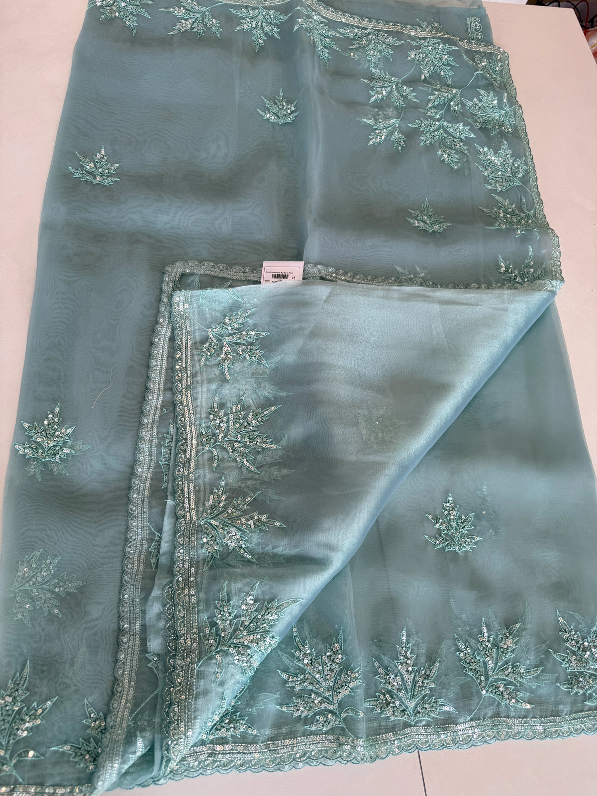 Glass Organza Saree/SP86