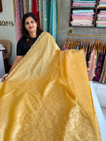 Crushed crape saree/ CW746
