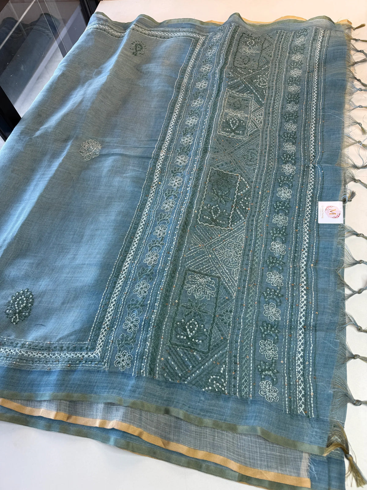 Linen tissue saree / SG79S