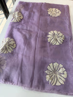 Glass Organza Saree/ LK35