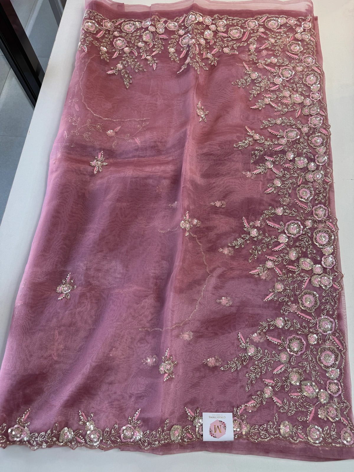 Glass organza Saree/AP810
