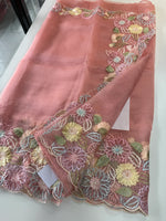 Glass organza Saree/ 155G