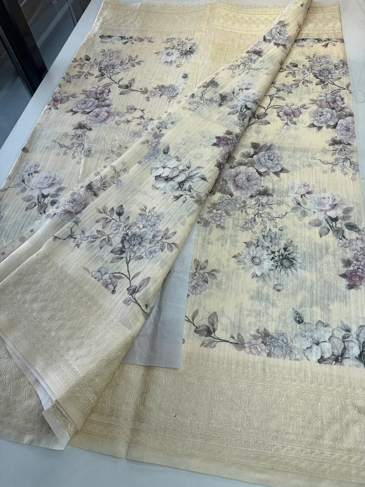 Semi Jute Saree/ 5191