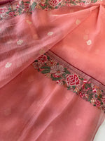 Crushed crape saree /SC222