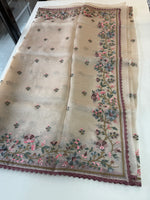 Glass Organza Saree/ 373A