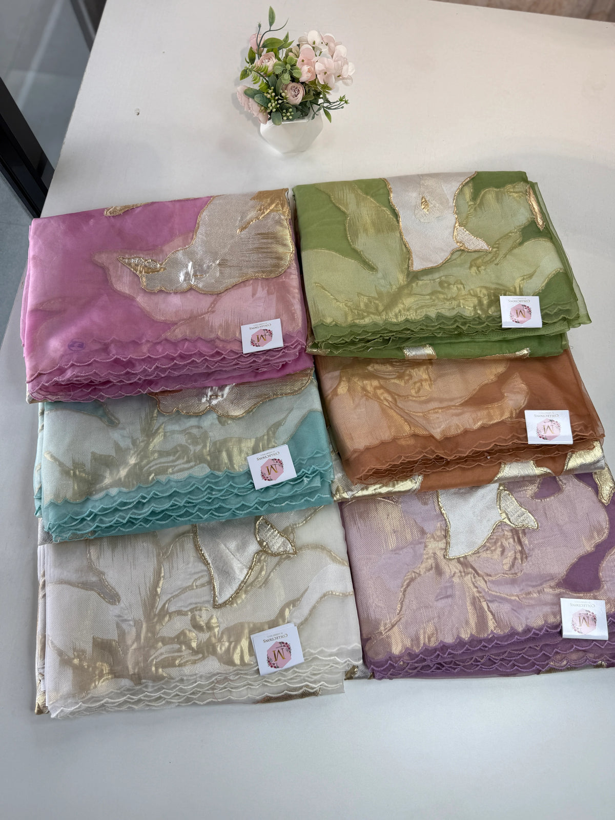 Soft oragnza saree/LK50