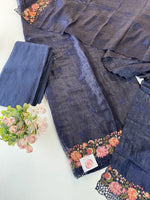 Crushed organza salwar set /US184