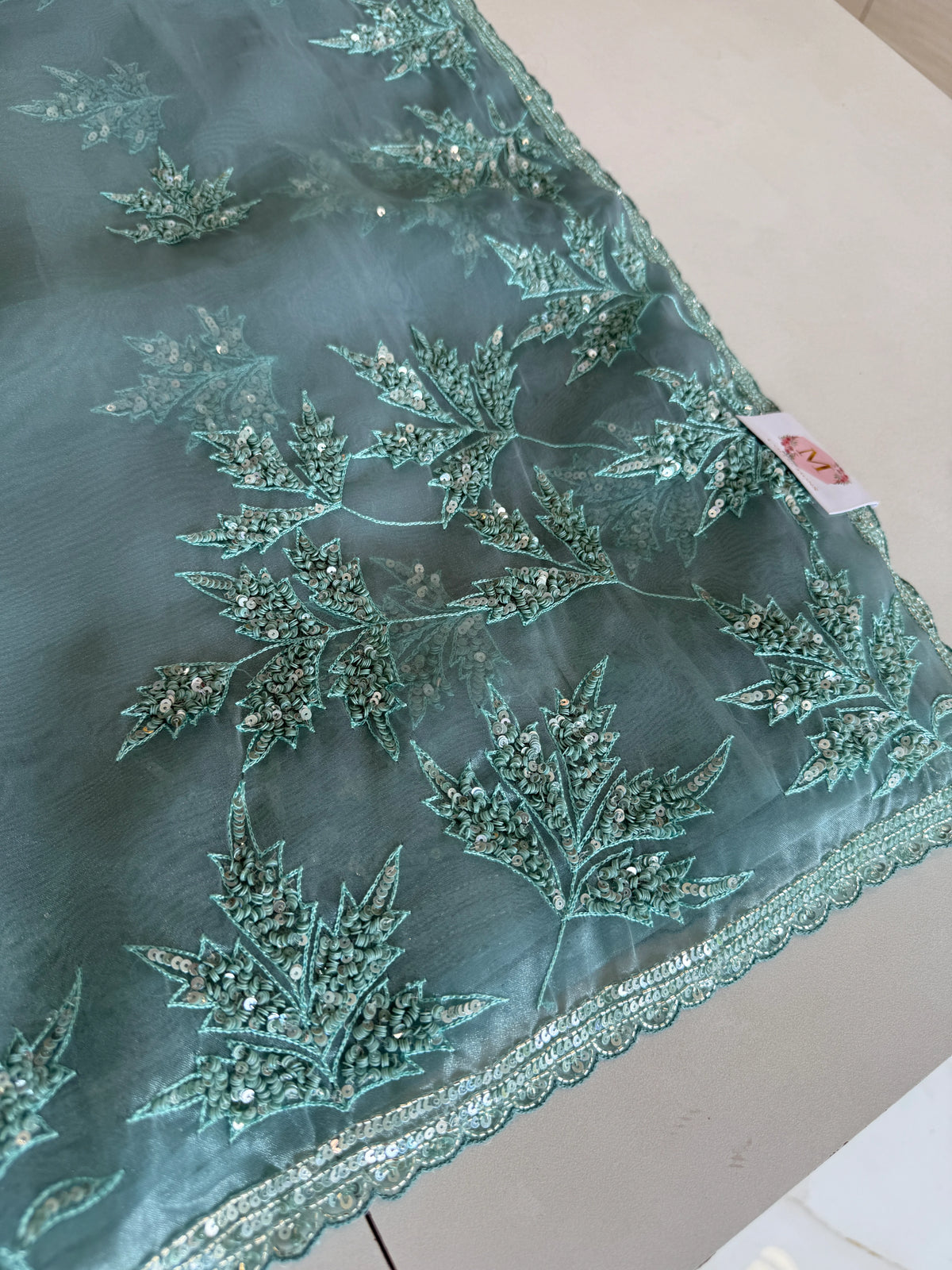 Glass Organza Saree/SP86