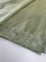 Crushed crape Saree/ CW053