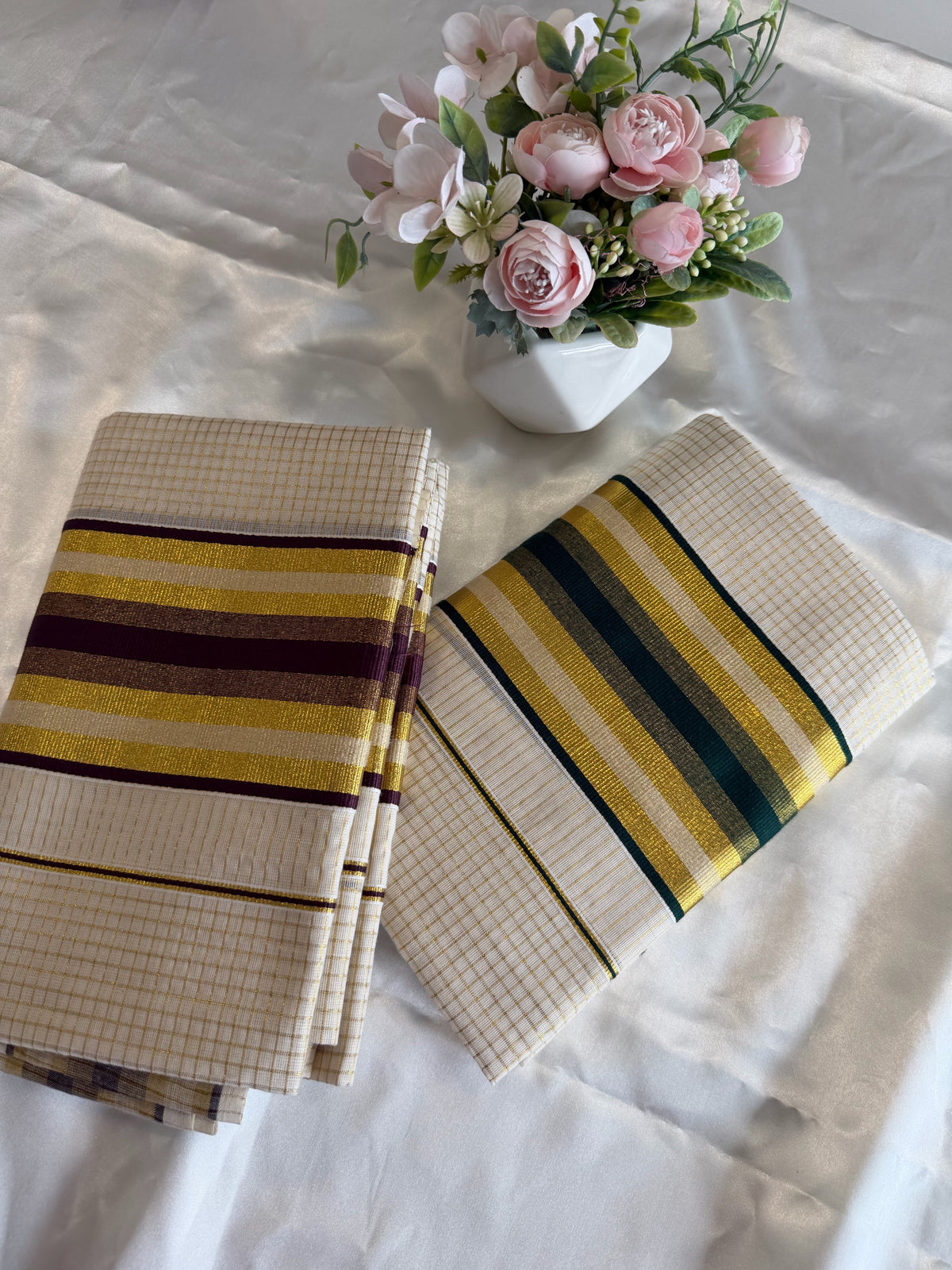 Micro check set Mundu / D207