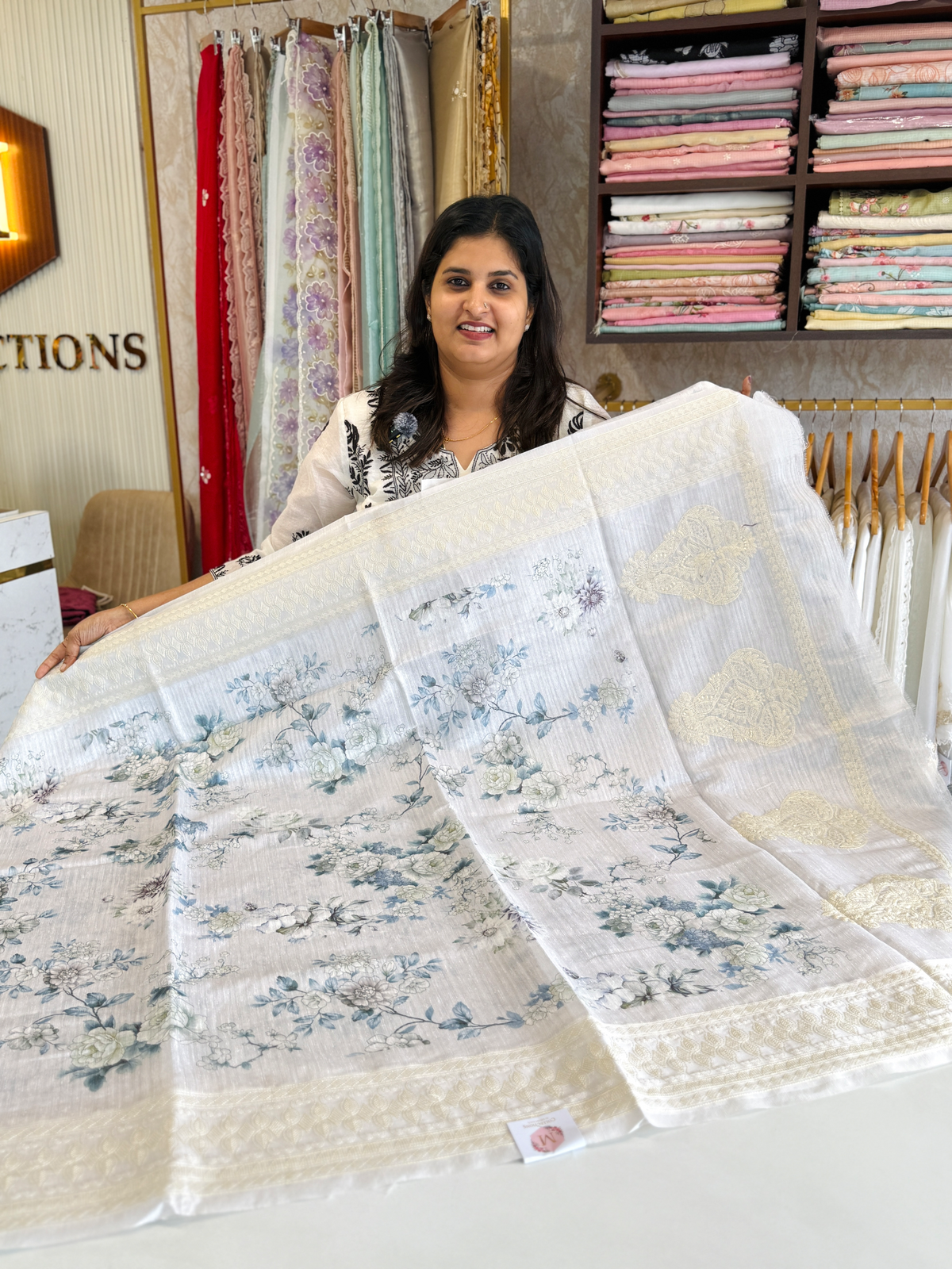 Semi Jute Saree/ 5191