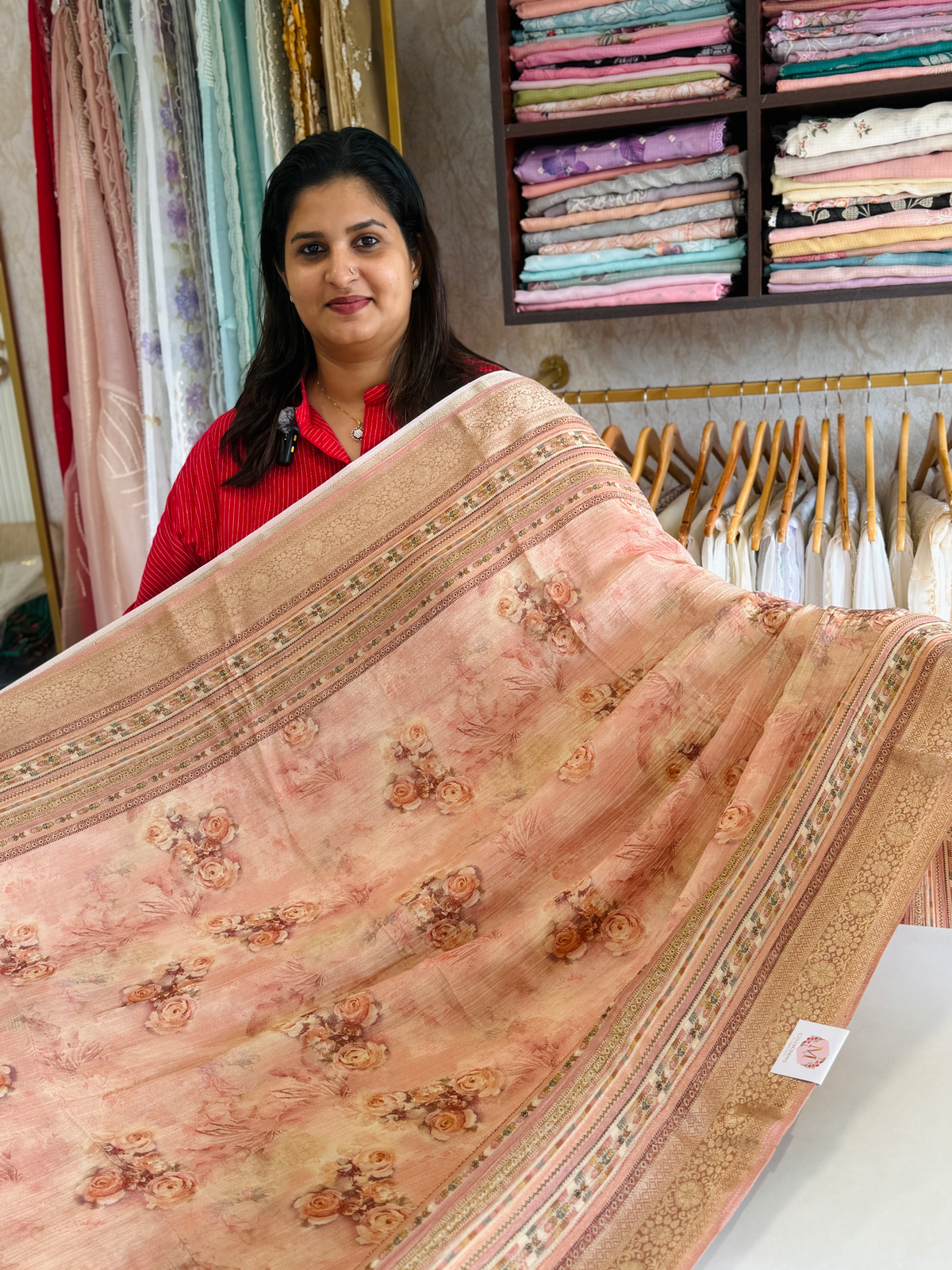 Crushed Tissue Saree/ 183A