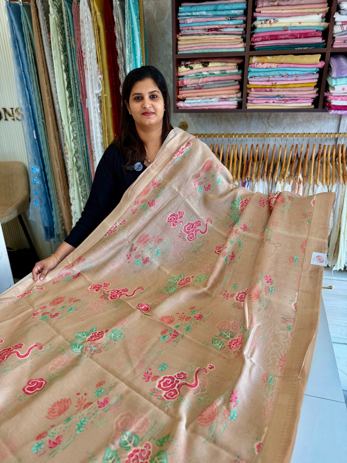 Pure Chanderi silk saree/ CP2