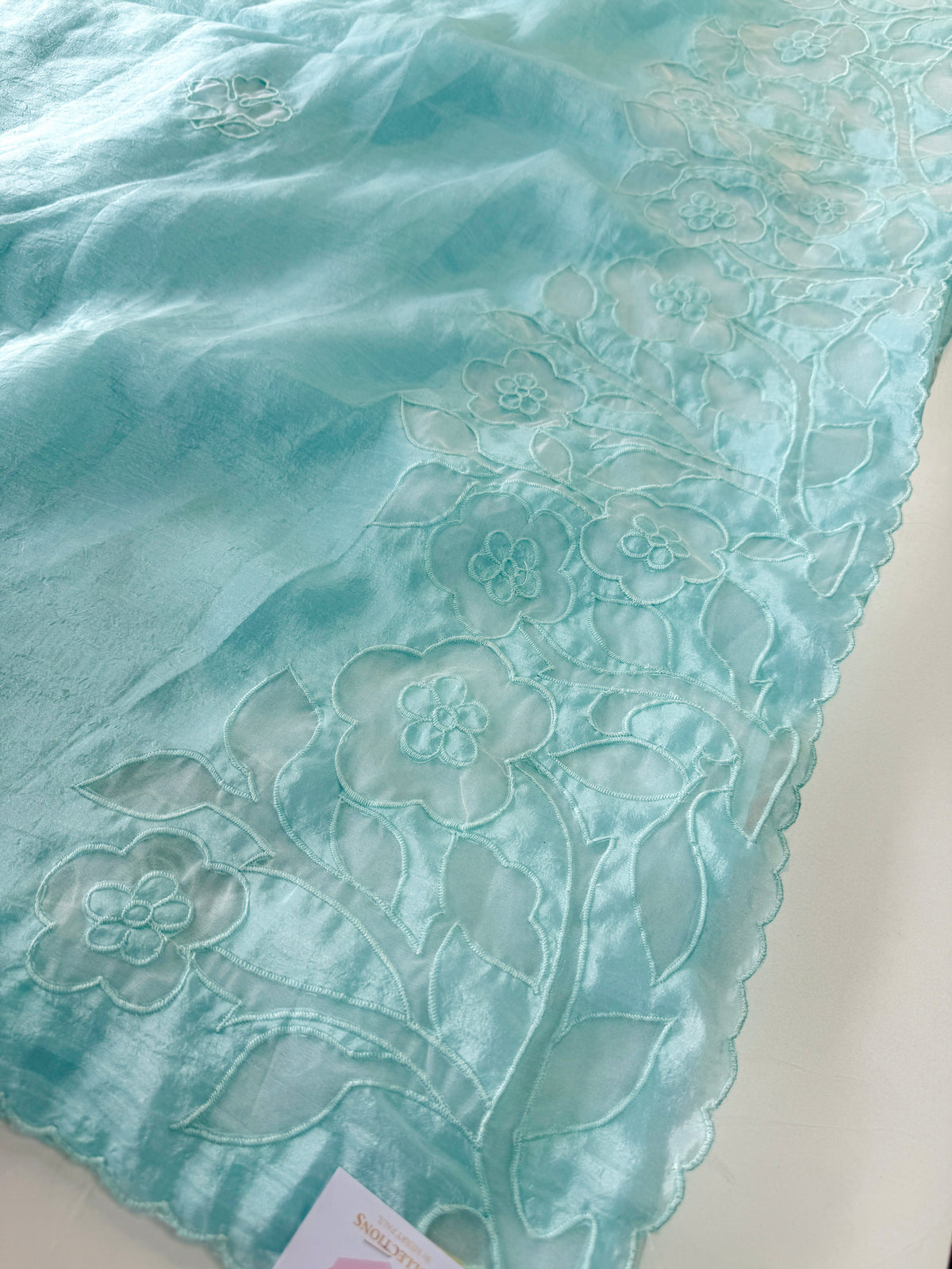 Crushed crape saree/ AM101