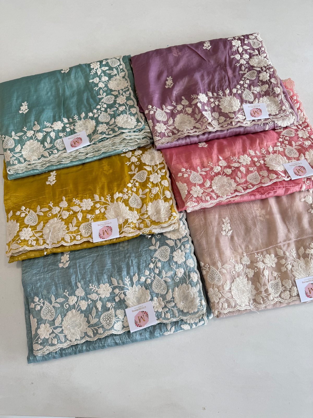Crushed Organza Saree / MK01