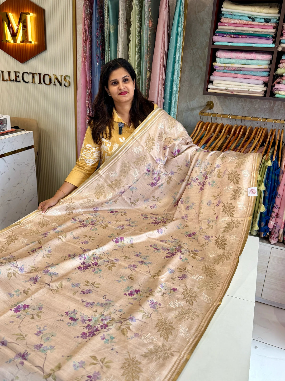 Soft semi Tussar Saree/ 2295
