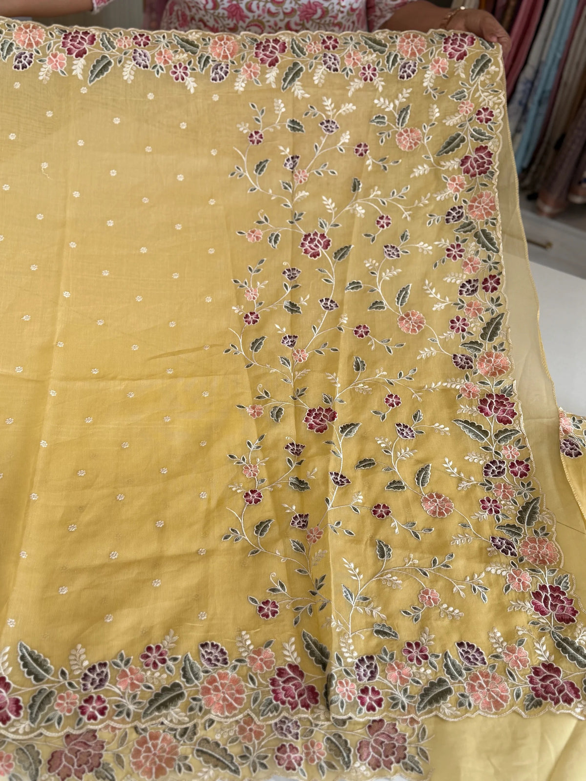 Tissue Chanderi blended Saree/ SC91