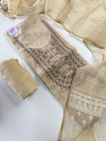 Khadi cotton unstitched salwar set / NC262