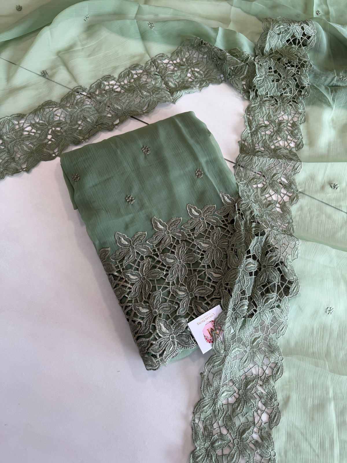 Chiffon unstitched salwar set / NC110