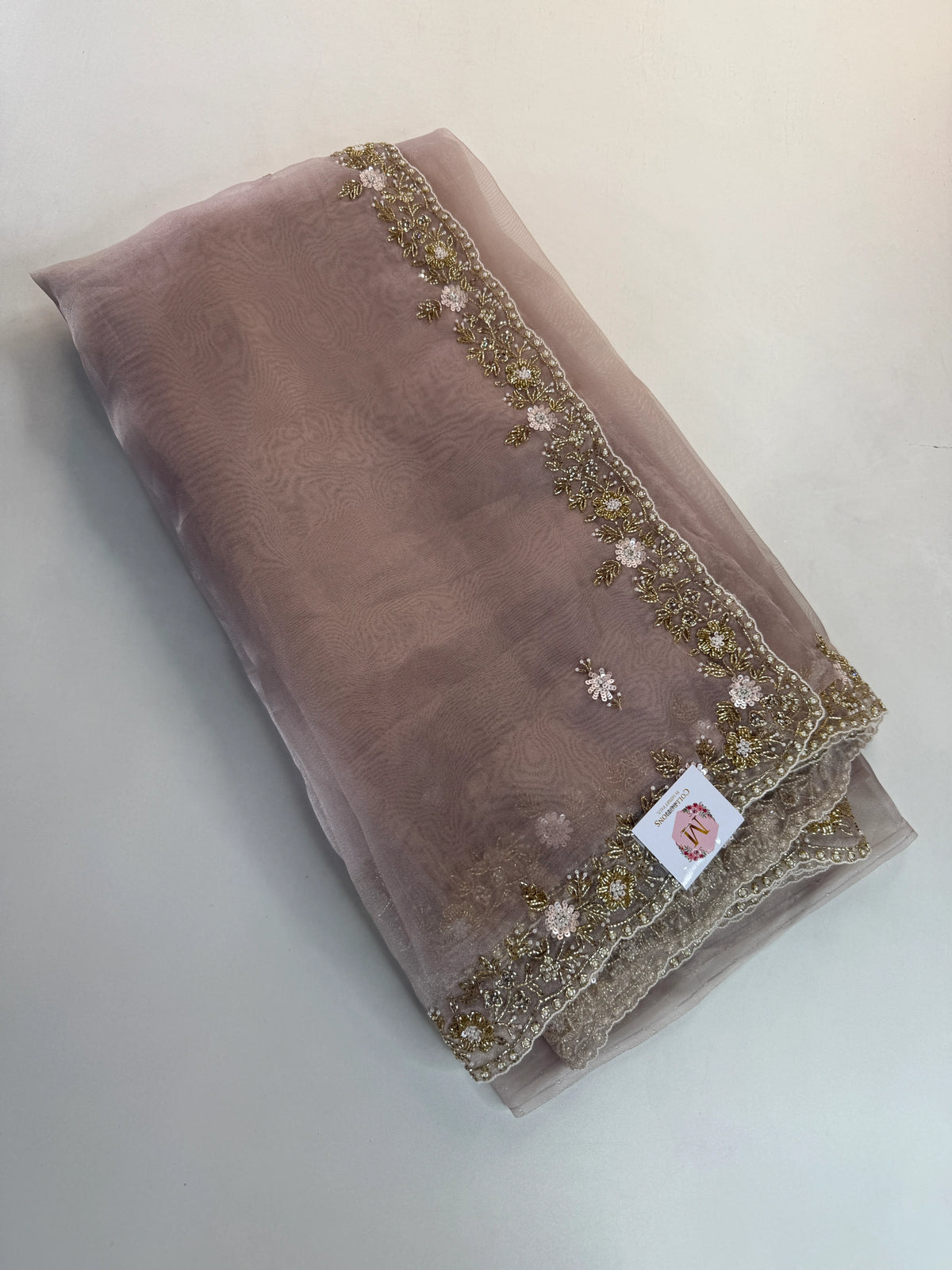 Glass organza party wear saree/ SA850