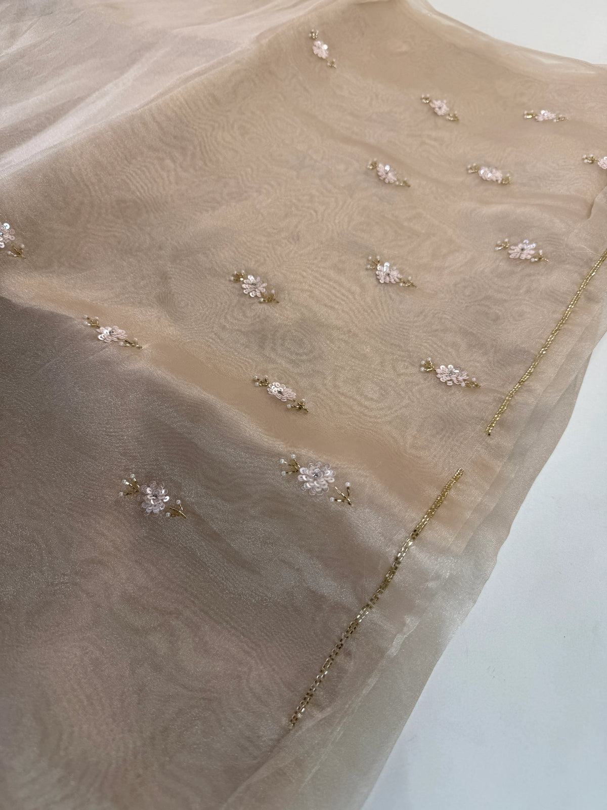Glass organza party wear saree/ SA850
