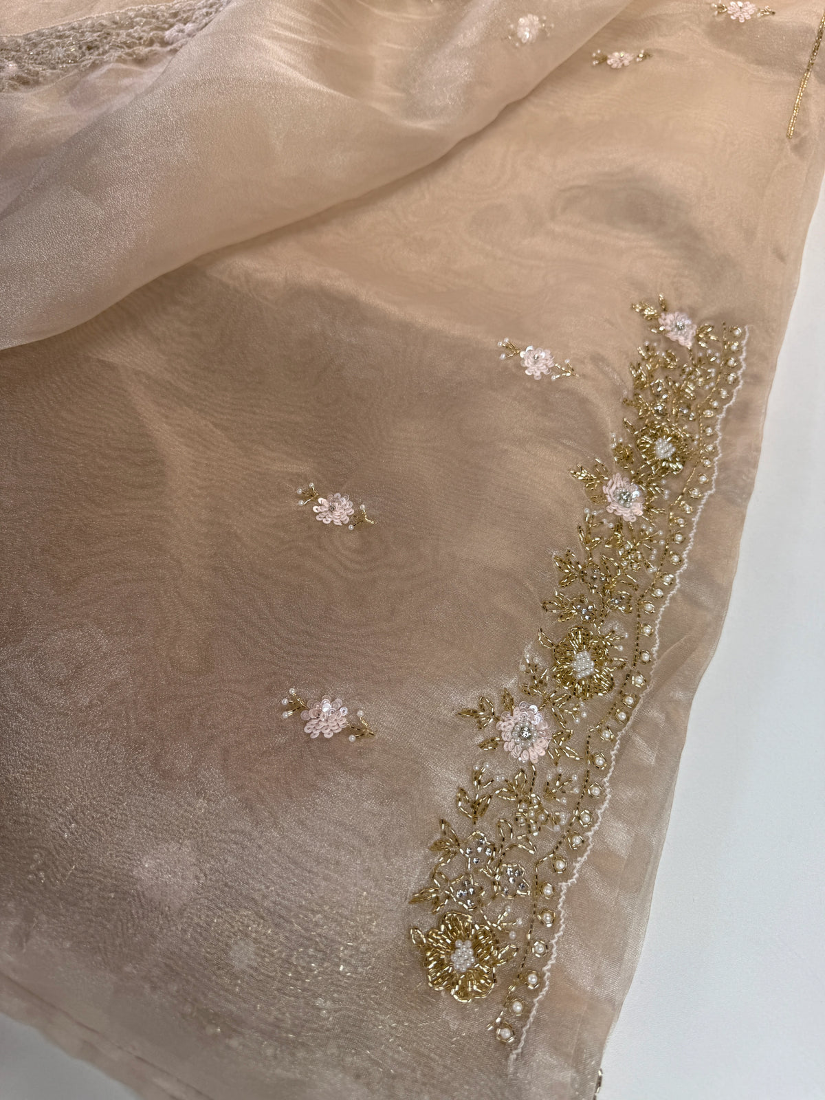 Glass organza party wear saree/ SA850