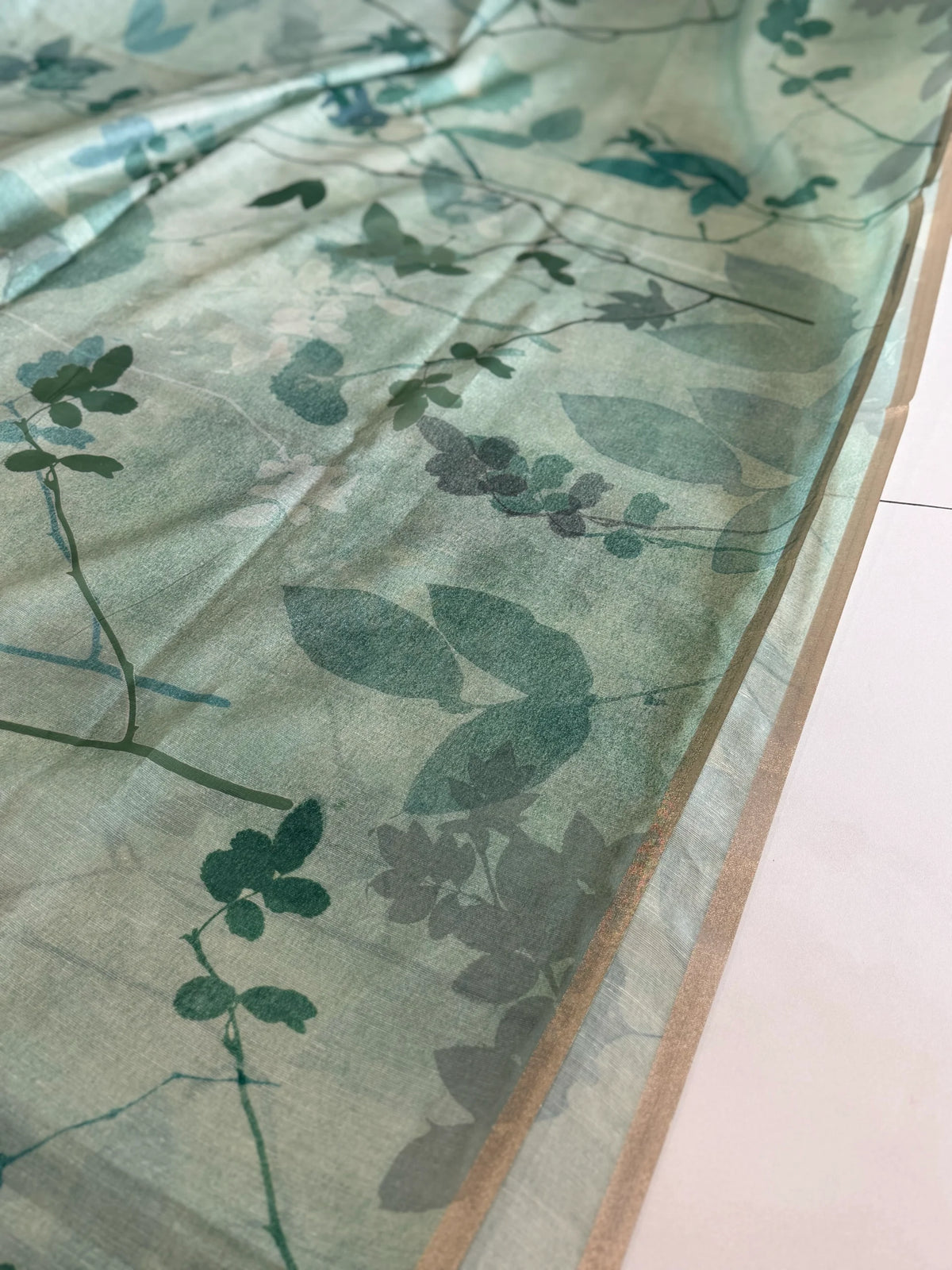 Blended cotton saree/ HLS7