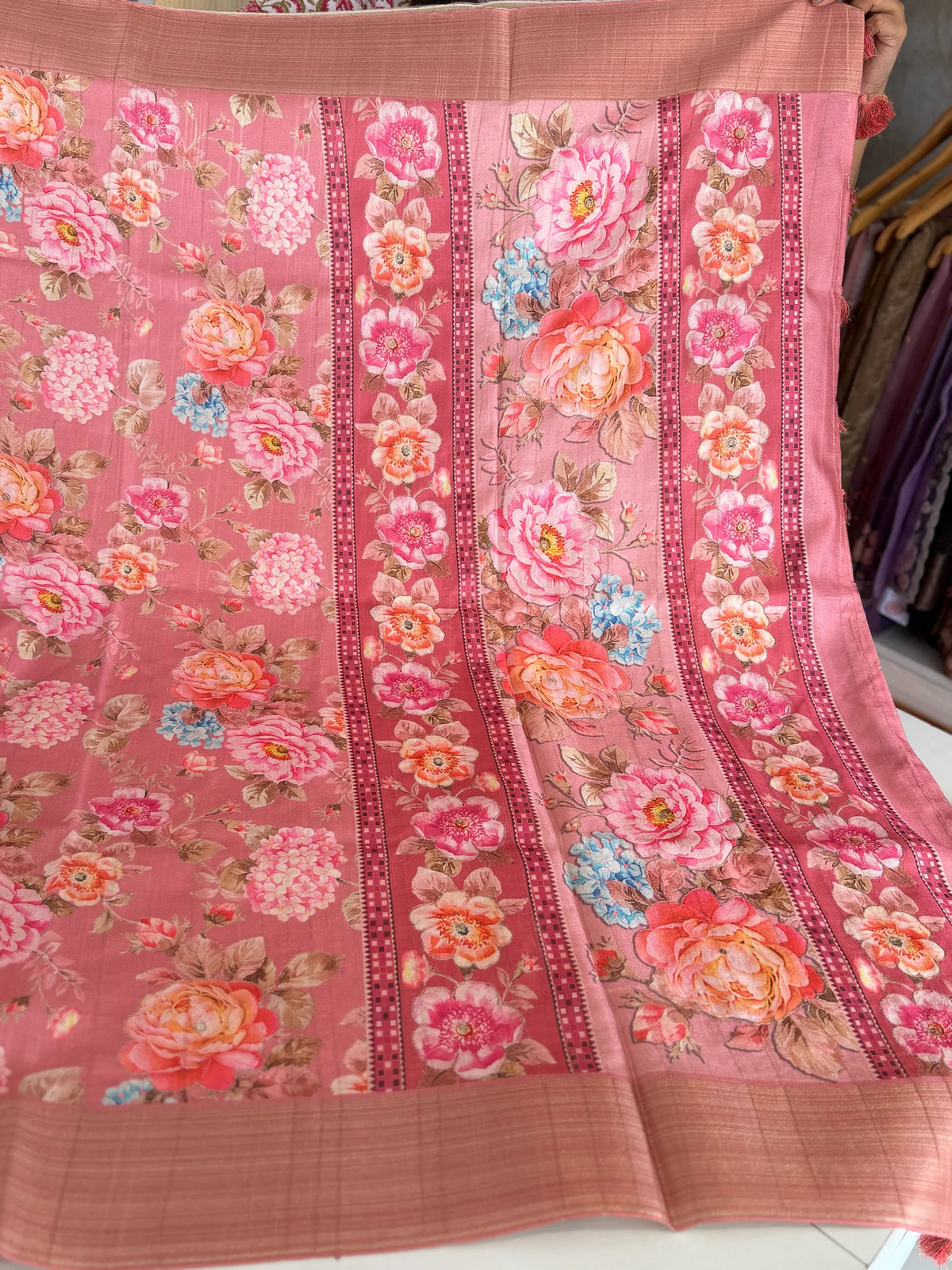 Soft semi Tussar Saree/ RE714