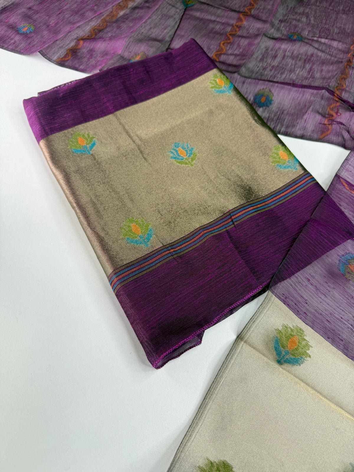 Unstitched salwar set jamdhani/ NC241