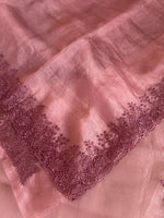 Crushed tissue saree/ CW066