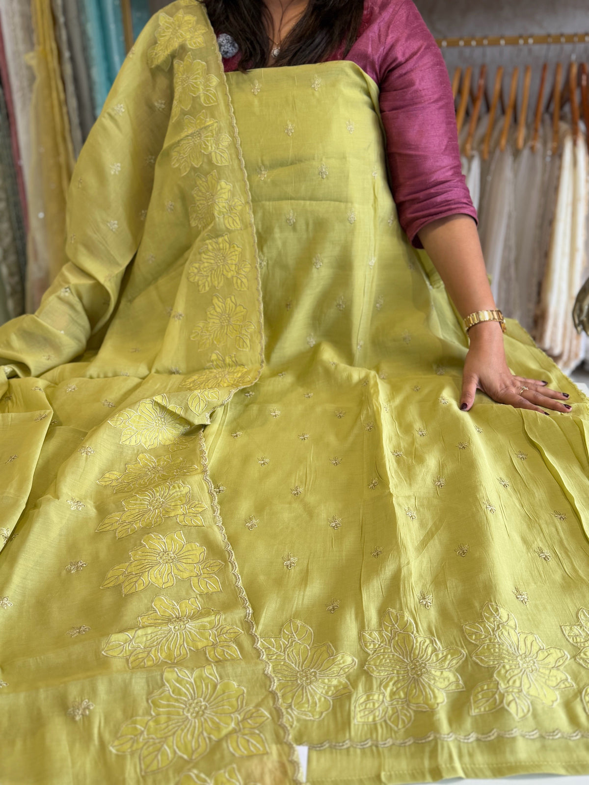 Unstitched salwar set / NC155